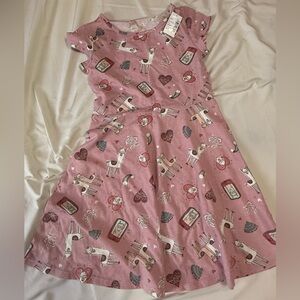 The Children's Place Pink Llama Print Dress